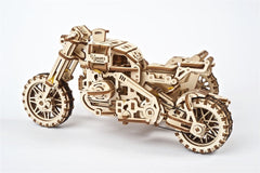Ugears 3D Wooden Puzzle Scrambler UGR-10 with sidecar 4820184121133