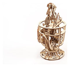 Ugears 3D Wooden Puzzle Automaton Cyclist 4820184121195