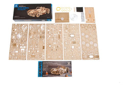Ugears 3D Wooden Puzzle Drift Cobra Racing Car 4820184121317