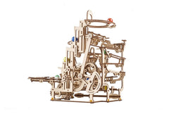 Ugears 3D Wooden Puzzle Marble Run Tiered Hoist 4820184121393