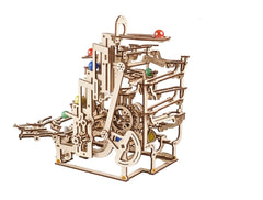 Ugears 3D Wooden Puzzle Marble Run Tiered Hoist 4820184121393