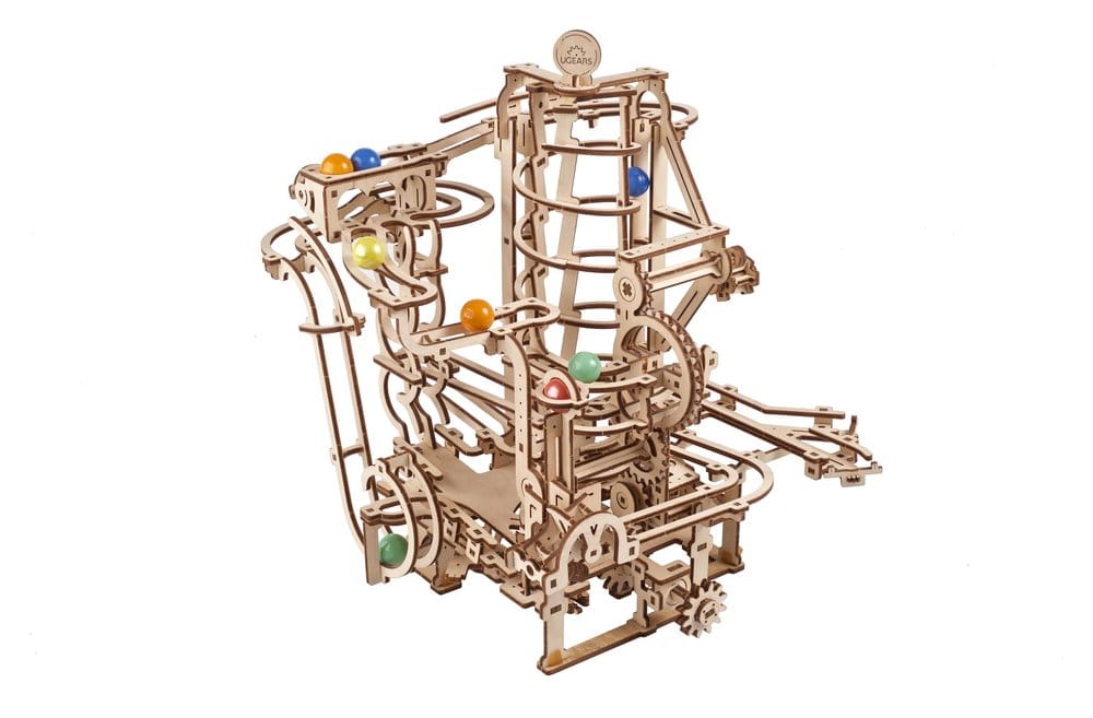 Ugears 3D Wooden Puzzle Marble Run Spiral Hoist 4820184121492