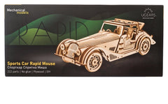 Ugears 3D Wooden Puzzle Sports Car Rapid Mouse 4820184121744
