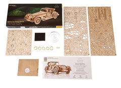 Ugears 3D Wooden Puzzle Sports Car Rapid Mouse 4820184121744