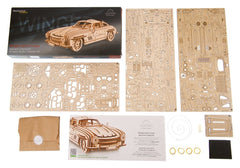 Ugears 3D Wooden Puzzle Winged Sports Coupe 4820184121775