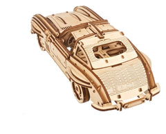 Ugears 3D Wooden Puzzle Winged Sports Coupe 4820184121775
