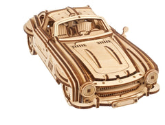 Ugears 3D Wooden Puzzle Winged Sports Coupe 4820184121775