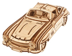 Ugears 3D Wooden Puzzle Winged Sports Coupe 4820184121775
