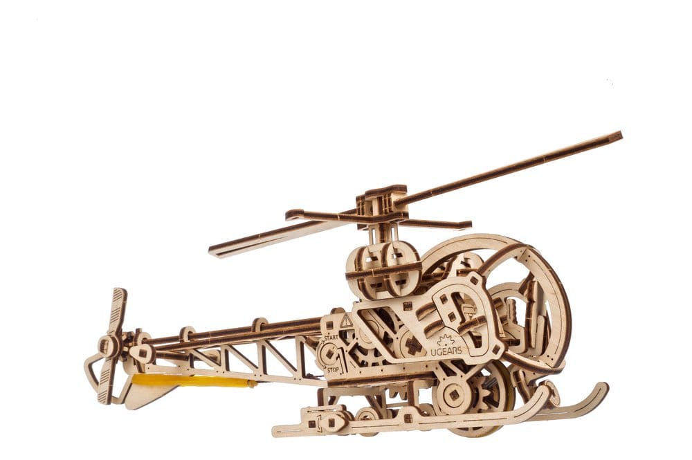 Ugears 3D Wooden Puzzle Mini Helicopter 4820184121935