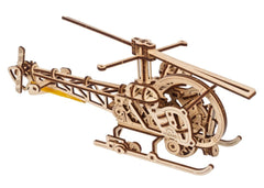 Ugears 3D Wooden Puzzle Mini Helicopter 4820184121935