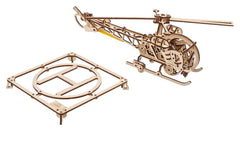 Ugears 3D Wooden Puzzle Mini Helicopter 4820184121935
