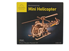 Ugears 3D Wooden Puzzle Mini Helicopter 4820184121935