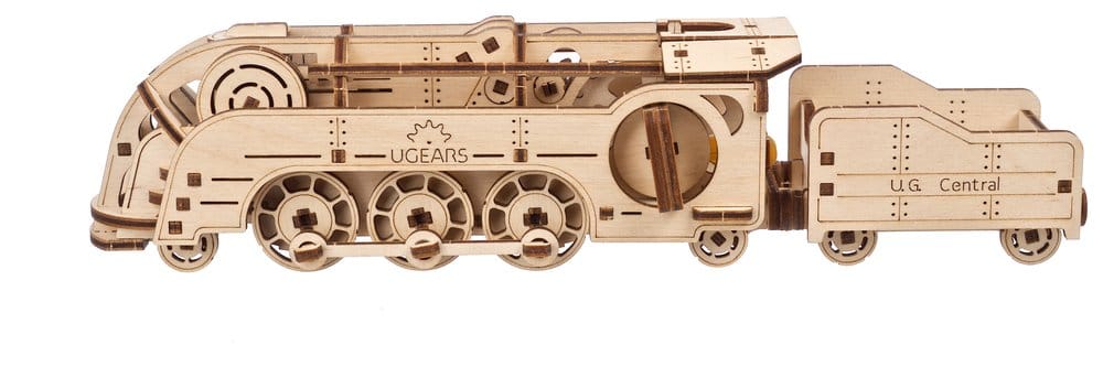 Ugears 3D Wooden Puzzle Mini Locomotive 4820184121959