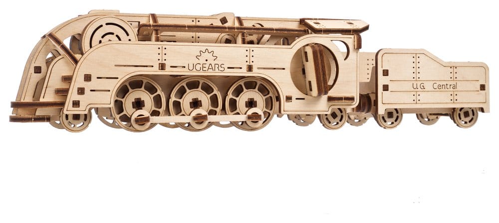 Ugears 3D Wooden Puzzle Mini Locomotive 4820184121959