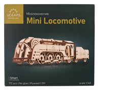 Ugears 3D Wooden Puzzle Mini Locomotive 4820184121959