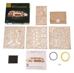 Ugears 3D Wooden Puzzle Mini Locomotive 4820184121959