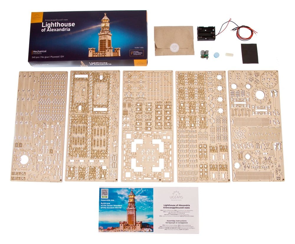 Ugears 3D Wooden Puzzle Lighthouse of Alexandria 4820184122215