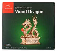 Ugears 3D Wooden Puzzle Wood Dragon 4820184122253