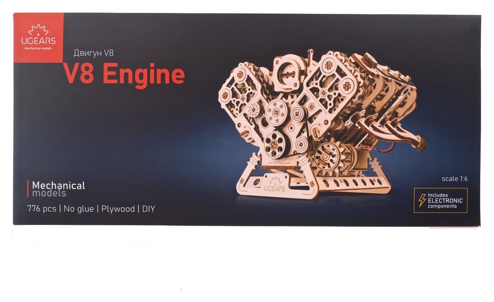 Ugears 3D Wooden Puzzle V8 Engine 4820184122314