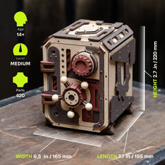Ugears 3D Wooden Model Kit Safe Too 17 cm 4820184123489