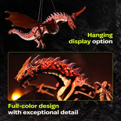 Ugears 3D Wooden Model Kit Firestorm Dragon 43 cm 4820184123472