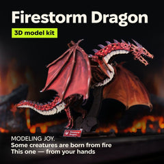 Ugears 3D Wooden Model Kit Firestorm Dragon 43 cm 4820184123472