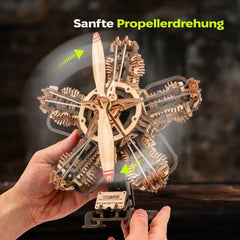 Ugears 3D Wooden Model Kit R-5 Aircraft Engine 25 cm 4820184123465