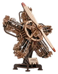 Ugears 3D Wooden Model Kit R-5 Aircraft Engine 25 cm 4820184123465
