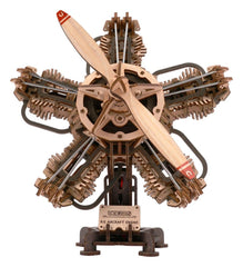 Ugears 3D Wooden Model Kit R-5 Aircraft Engine 25 cm 4820184123465