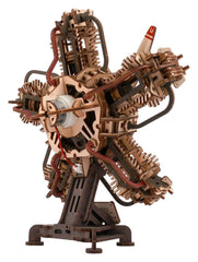 Ugears 3D Wooden Model Kit R-5 Aircraft Engine 25 cm 4820184123465