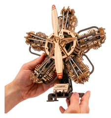 Ugears 3D Wooden Model Kit R-5 Aircraft Engine 25 cm 4820184123465
