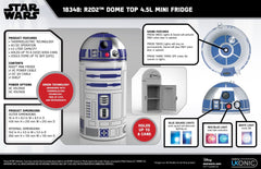 Star Wars Thermoelectric Cooler Mini Fridge R2D2 4.5 l  5060326630850