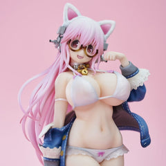Super Sonico PVC Figure White Cat Ver. (Reissue) 27 cm 4589642715276