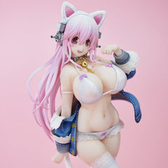 Super Sonico PVC Figure White Cat Ver. (Reissue) 27 cm 4589642715276