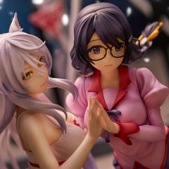 Nekomonogatari Monogatari Series PVC Statues Tsubasa Hanekawa Set (re-run) 19 cm 4589642715894