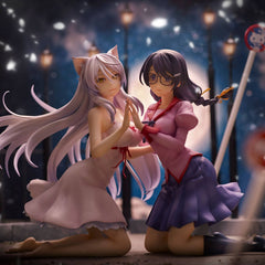 Nekomonogatari Monogatari Series PVC Statues Tsubasa Hanekawa Set (re-run) 19 cm 4589642715894