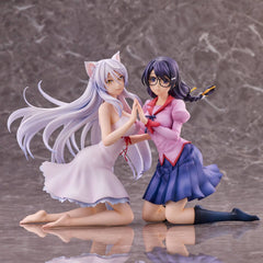 Nekomonogatari Monogatari Series PVC Statues Tsubasa Hanekawa Set (re-run) 19 cm 4589642715894