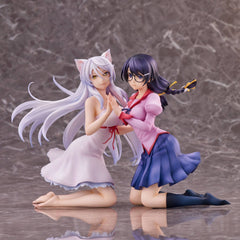 Nekomonogatari Monogatari Series PVC Statues Tsubasa Hanekawa Set (re-run) 19 cm 4589642715894