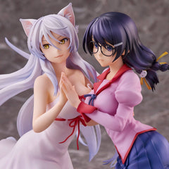 Nekomonogatari Monogatari Series PVC Statues Tsubasa Hanekawa Set (re-run) 19 cm 4589642715894