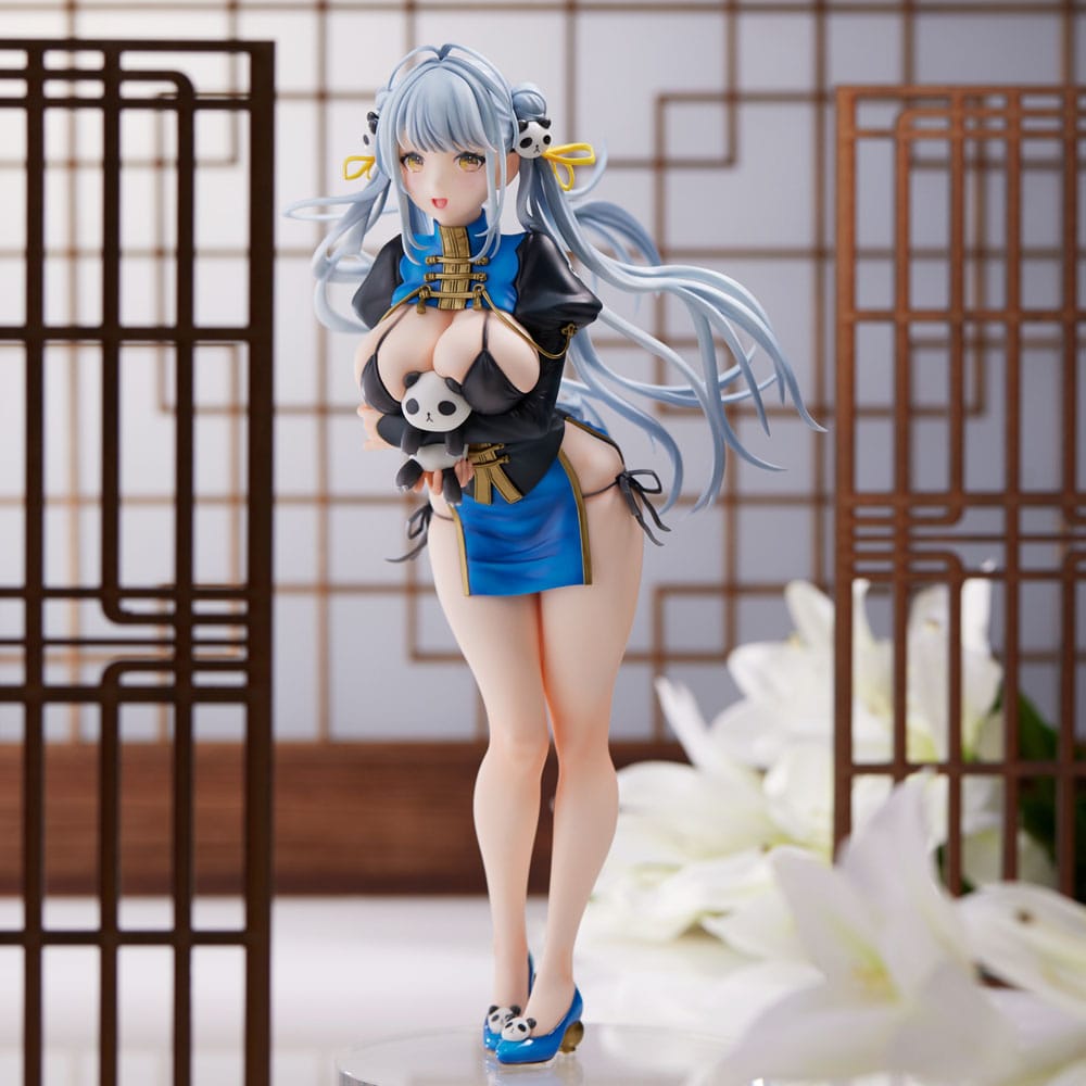 Original Character PVC Statue Sencha illustration Panda-chan (China dress) 27 cm 4589642714453
