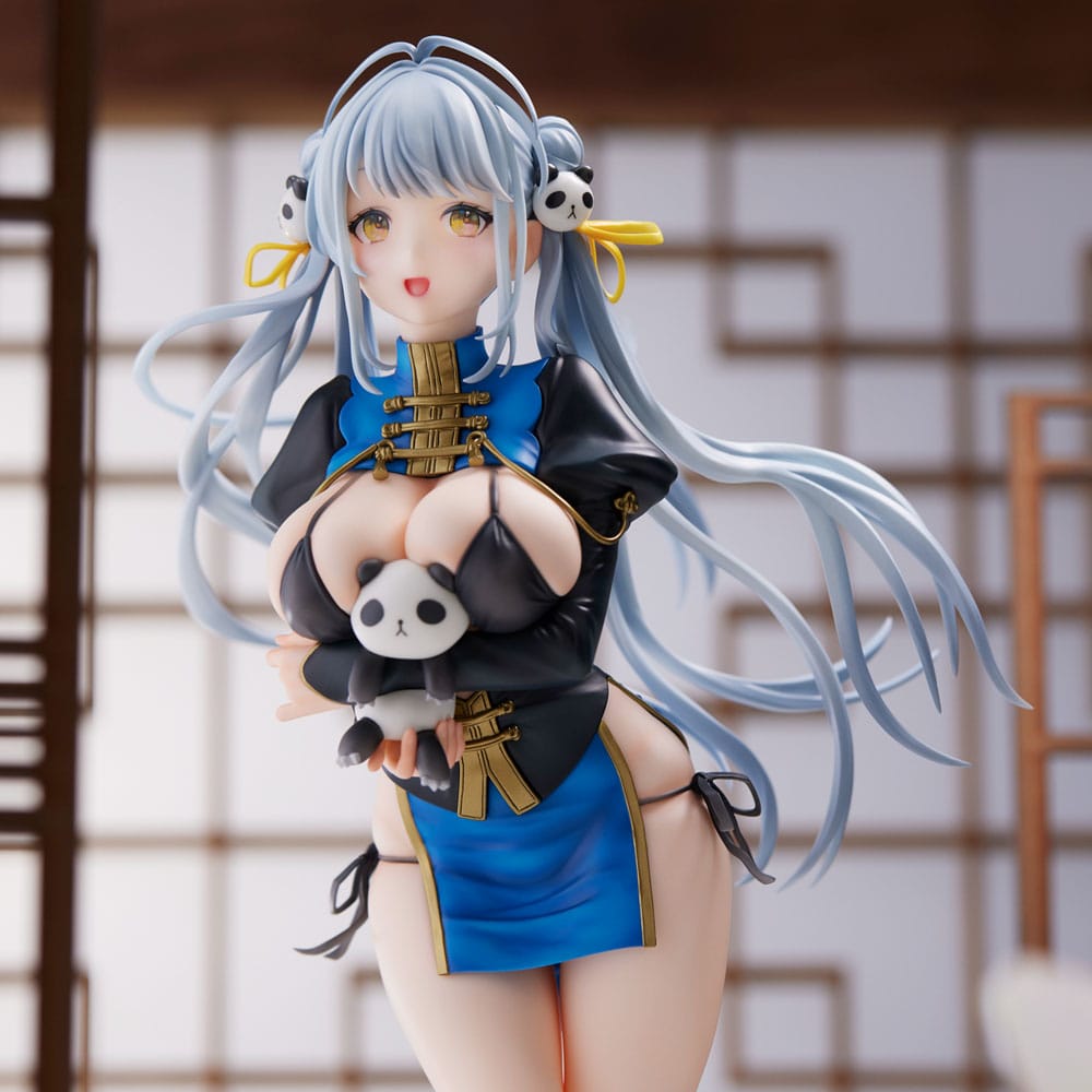 Original Character PVC Statue Sencha illustration Panda-chan (China dress) 27 cm 4589642714453