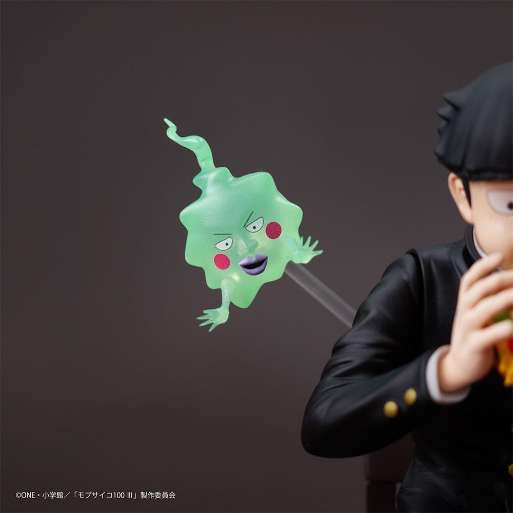 Mob Psycho 100 III x Bunbougu Cafe 2022 PVC Statue Shigeo Kageyama & Ekubo 13 cm     4580689603540