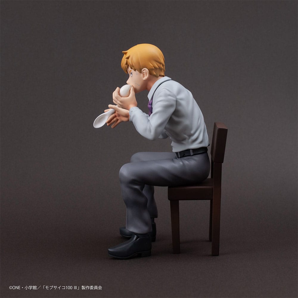 Mob Psycho 100 III x Bunbougu Cafe 2022 PVC Statue Arataka Reigen 14 cm    4580689603557