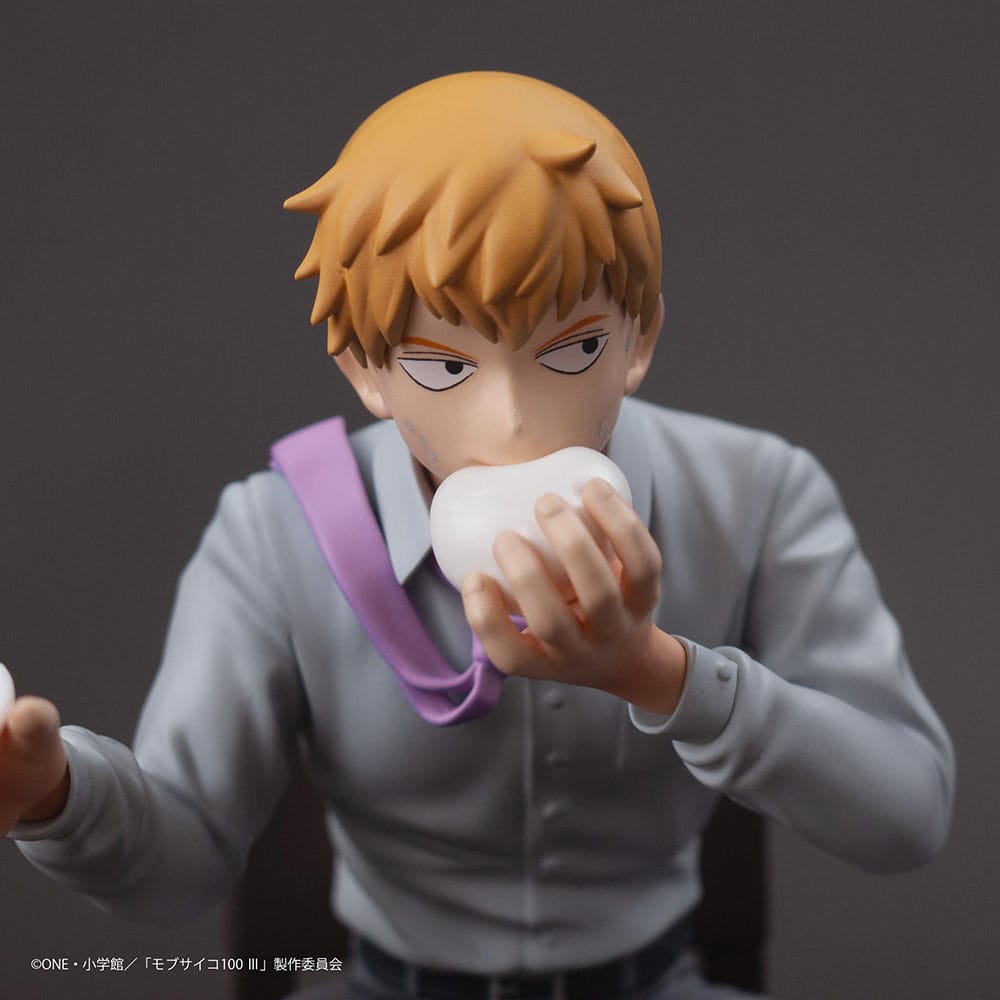 Mob Psycho 100 III x Bunbougu Cafe 2022 PVC Statue Arataka Reigen 14 cm    4580689603557