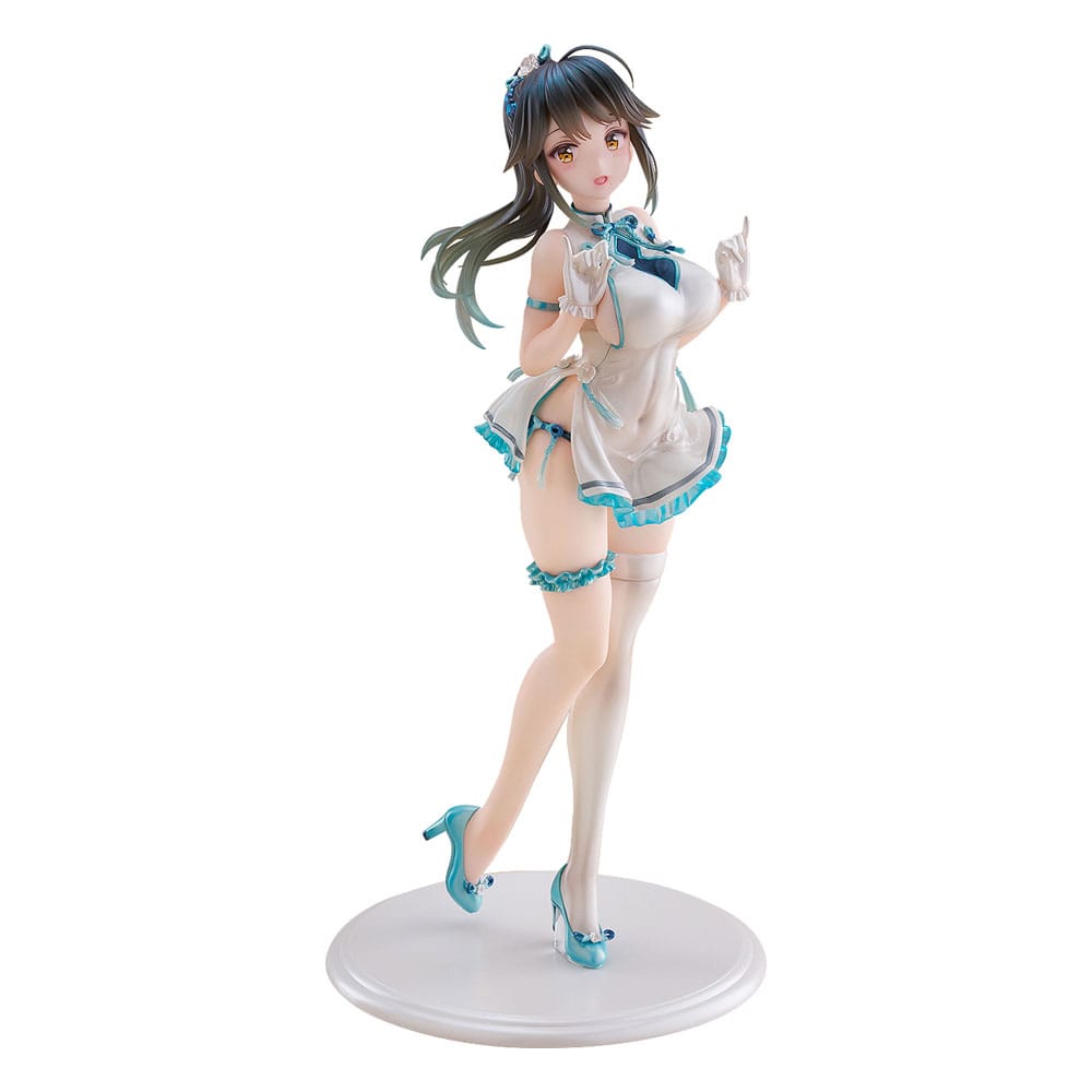 Avian Romance Pink Label 5 PVC Statue 1/6 Ponytail Girl: Qipao 29 cm       4943209611799