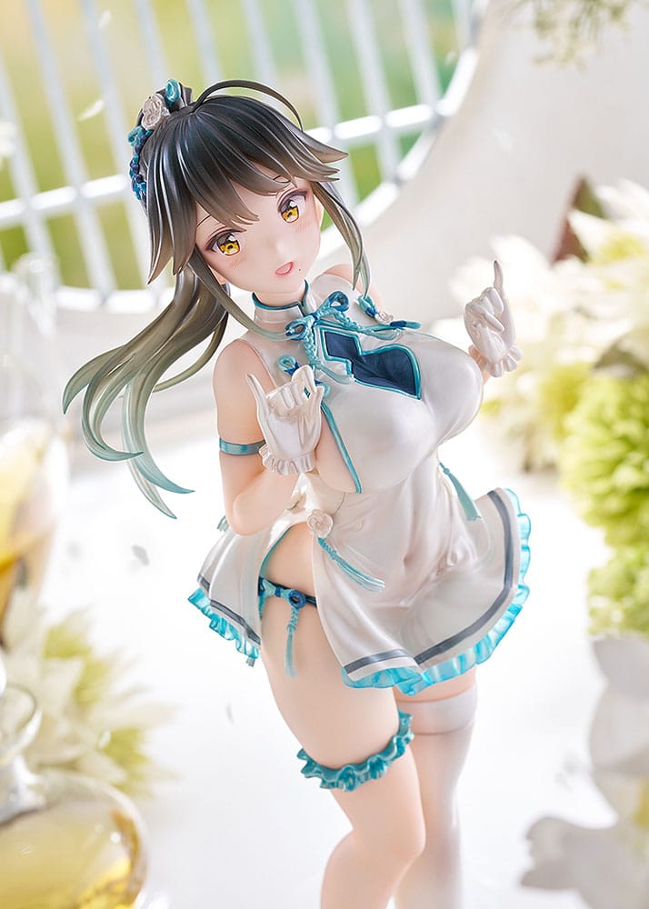 Avian Romance Pink Label 5 PVC Statue 1/6 Ponytail Girl: Qipao 29 cm       4943209611799