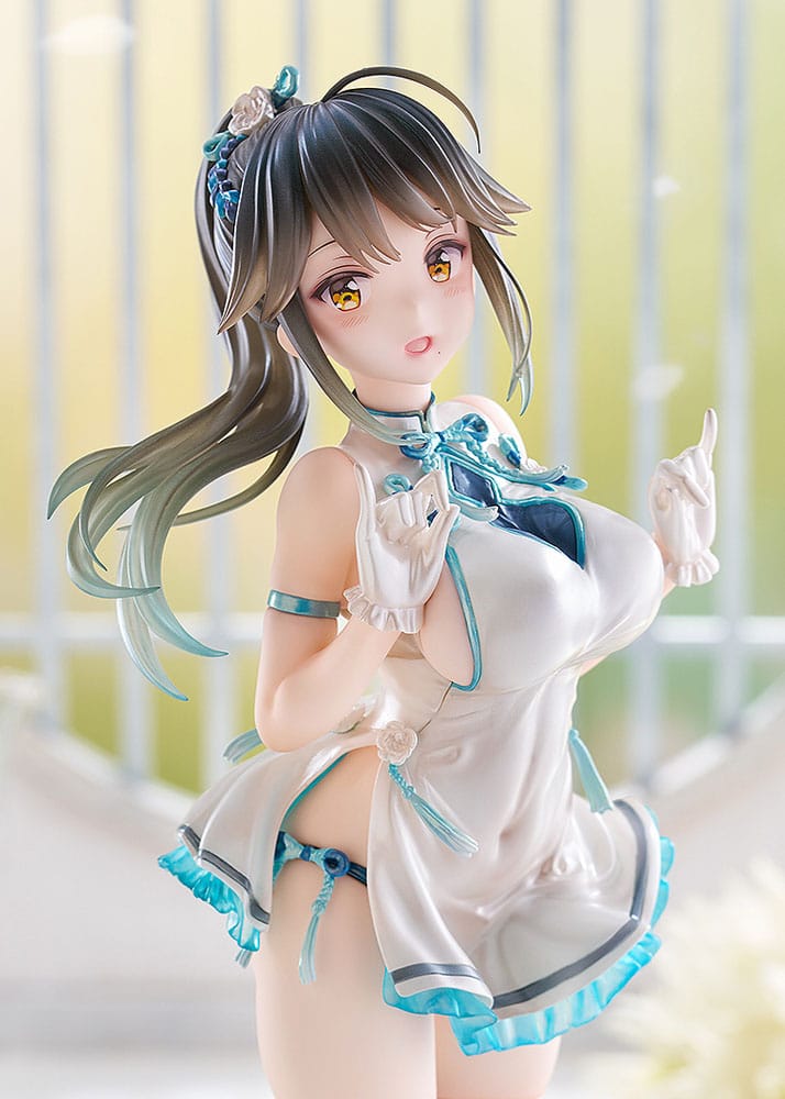 Avian Romance Pink Label 5 PVC Statue 1/6 Ponytail Girl: Qipao 29 cm       4943209611799