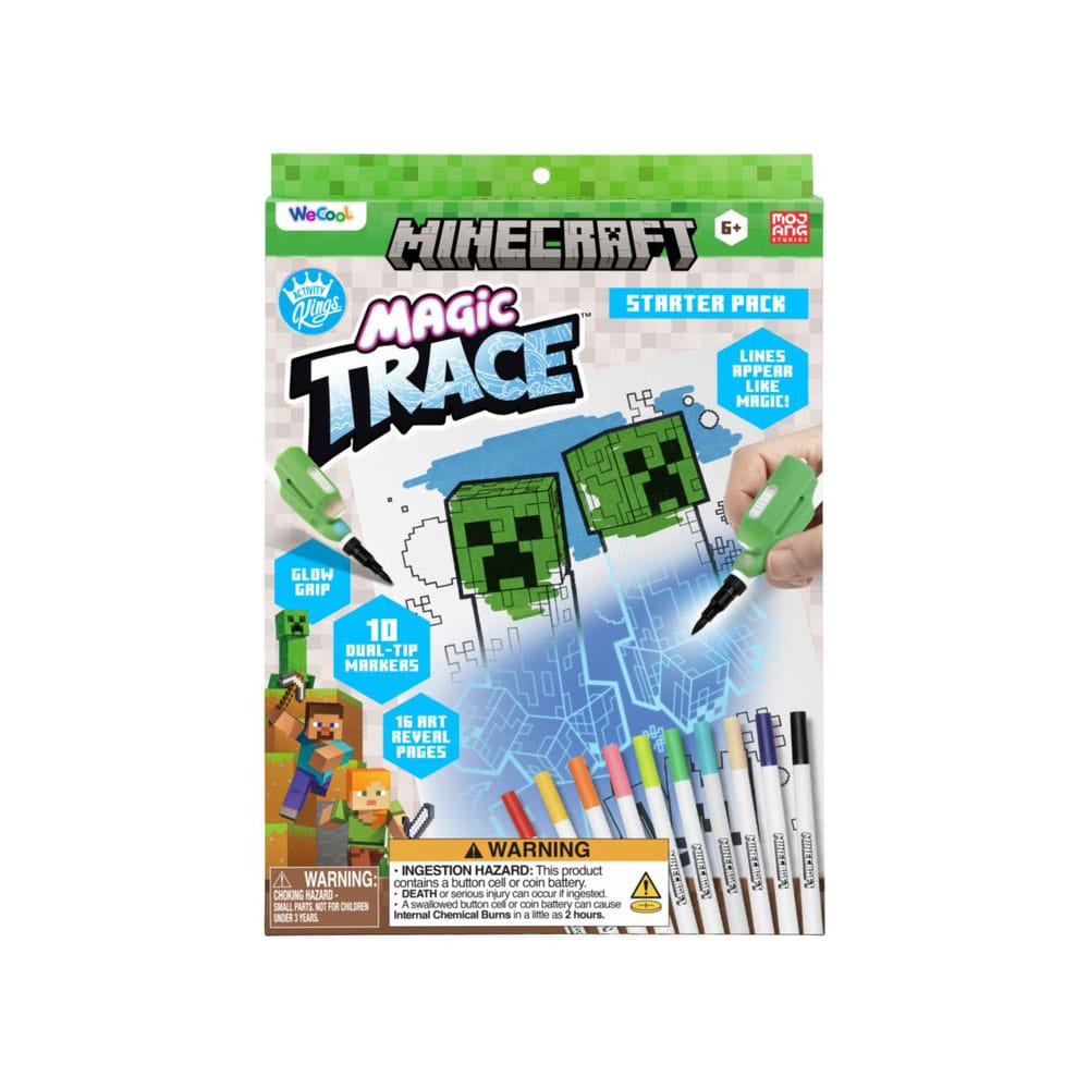 Minecraft Invisible Writers Magic Trace Starter pack and refills 5056577756999