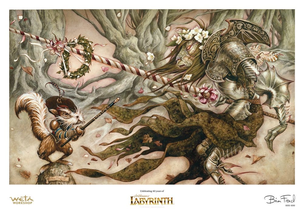 Labyrinth (1986) Printed Art The Knight Who Never Yields Limited Edition 30 cm 9420024752296