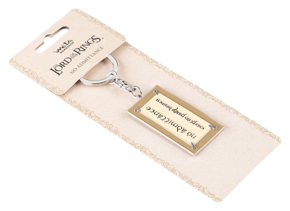 Lord of the Rings Keyring No Admittance Sign 6 cm 9420024746936